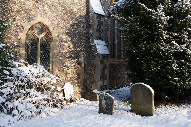 St Etheldreda in the snow 3