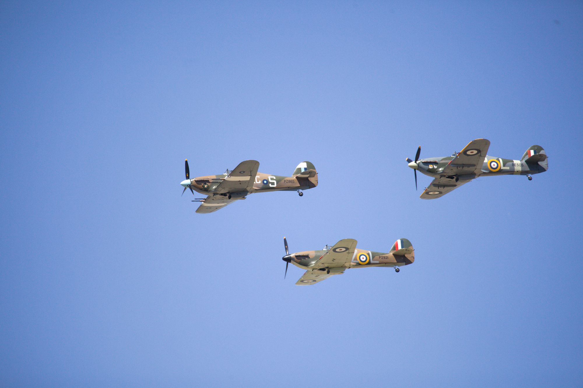 Hawker Hurricanes -Battle of Britain Memorial Flight 75th Anniversary