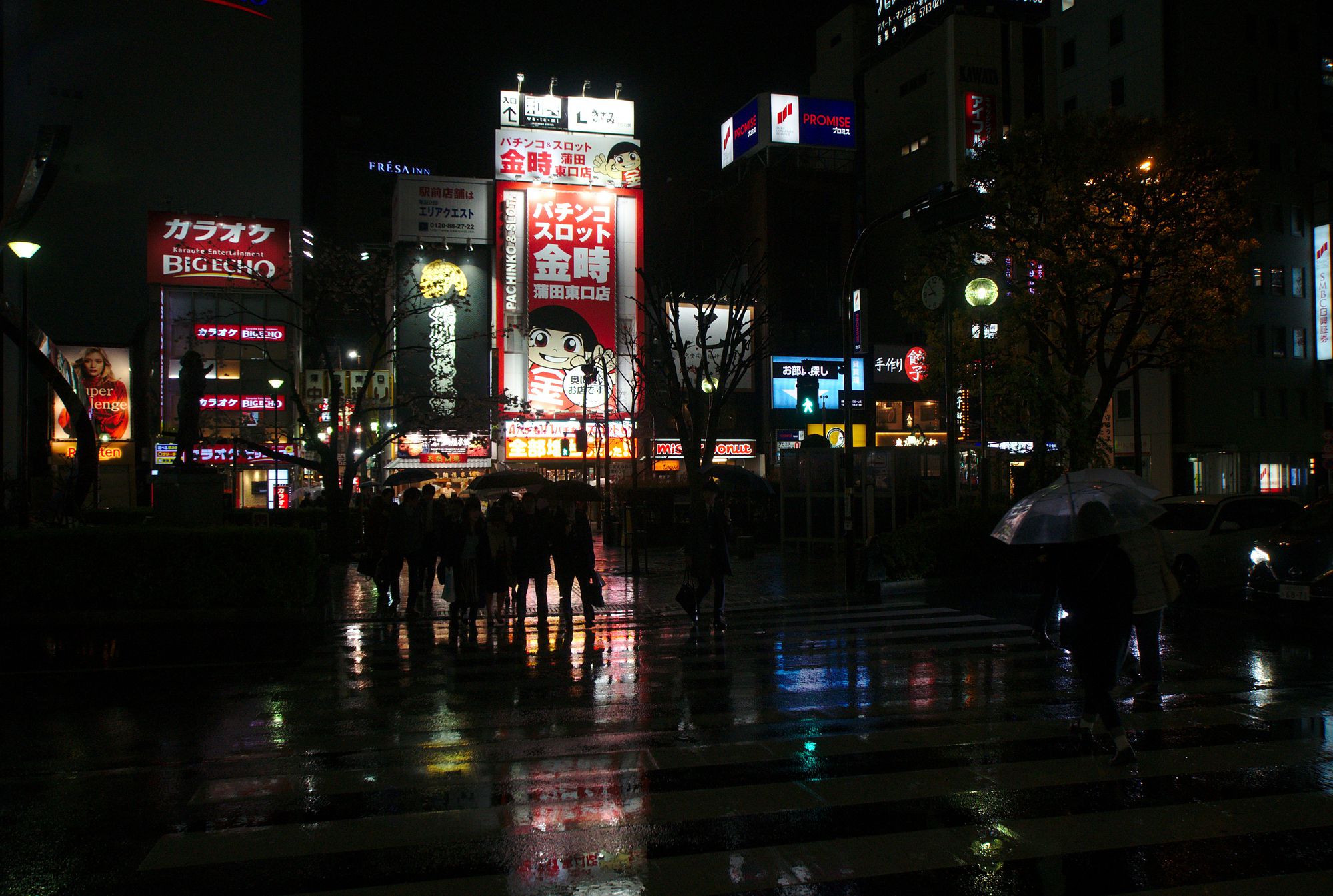 Kamata night time rain 01