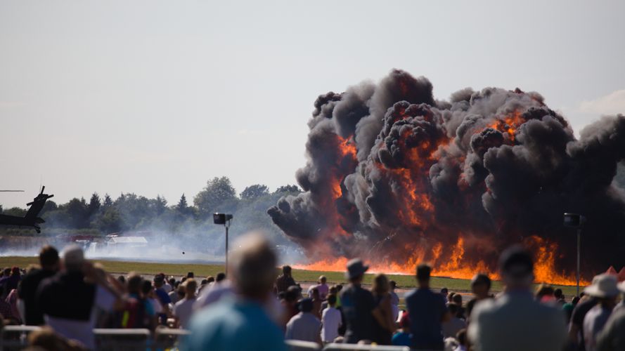 RIAT 2015 ground explosion
